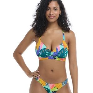 NWT Body Glove Curacao Drew Swim Top Size F Drew